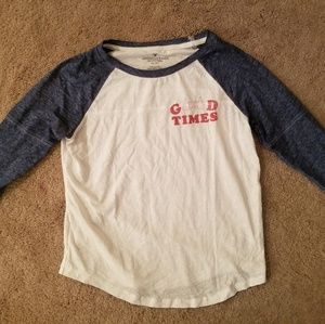 "GOOD TIMES" soft baseball tee